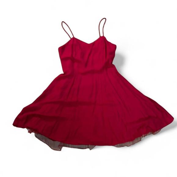 Red petticoat dress with skinny straps elegant night out - Picture 1 of 2